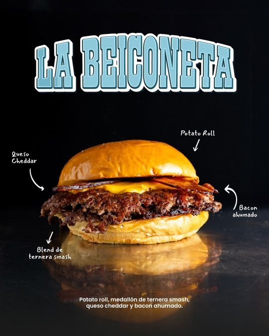 Cartel de la hamburguesa La Beiconeta de Klüg Burgers