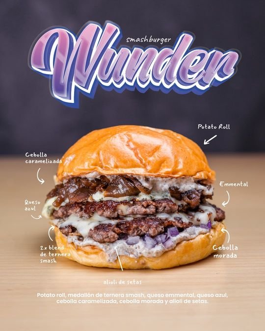 Cartel de la hamburguesa Wunder de Klüg Burgers